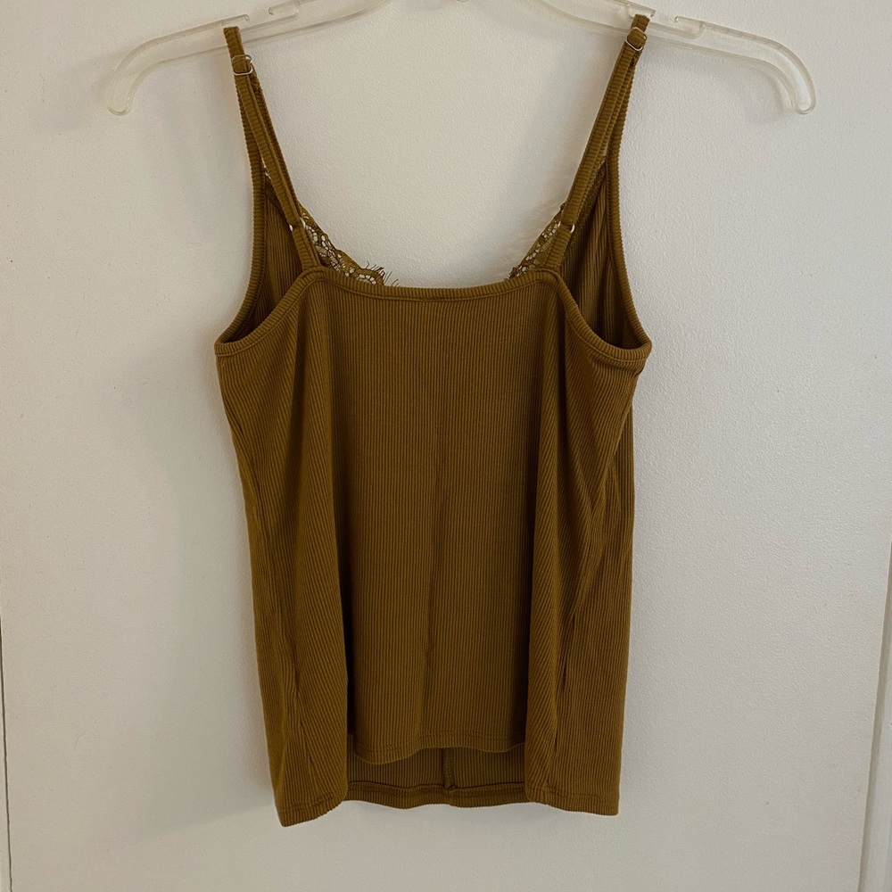 Lace Trim Ribbed Tank - Picture 9 of 9